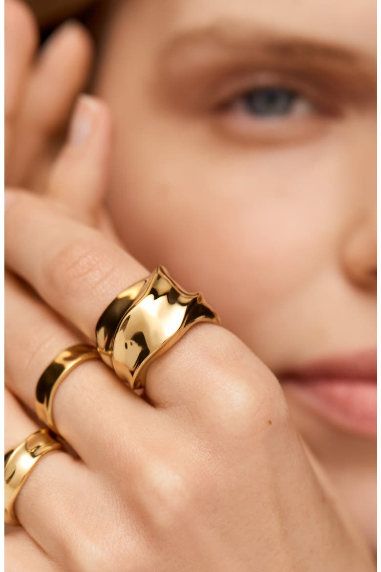 Nomade Bold Ring, Alternate, color, 18K GOLD VERMEIL