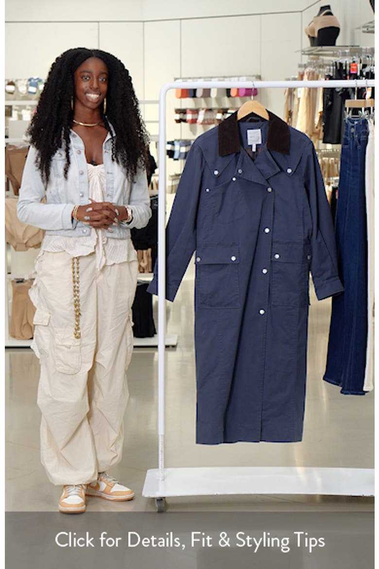 Asymmetric Stretch Cotton Long Coat video