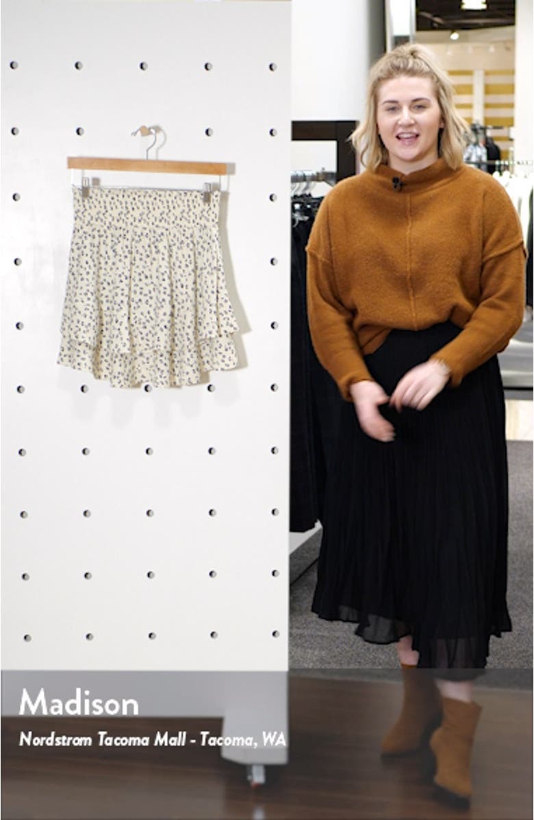 Print Tiered Miniskirt, sales video thumbnail