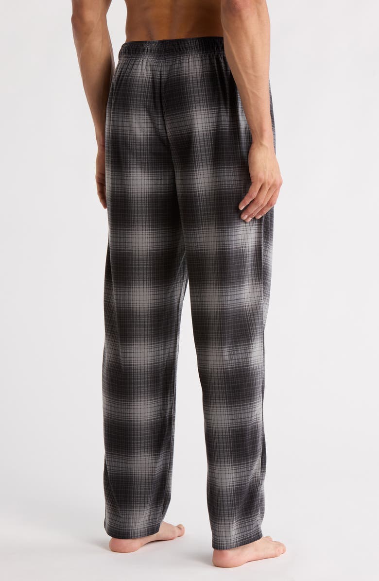 Nautica Plaid Fleece Pajama Pants, Alternate, color, Shark Fin Grey