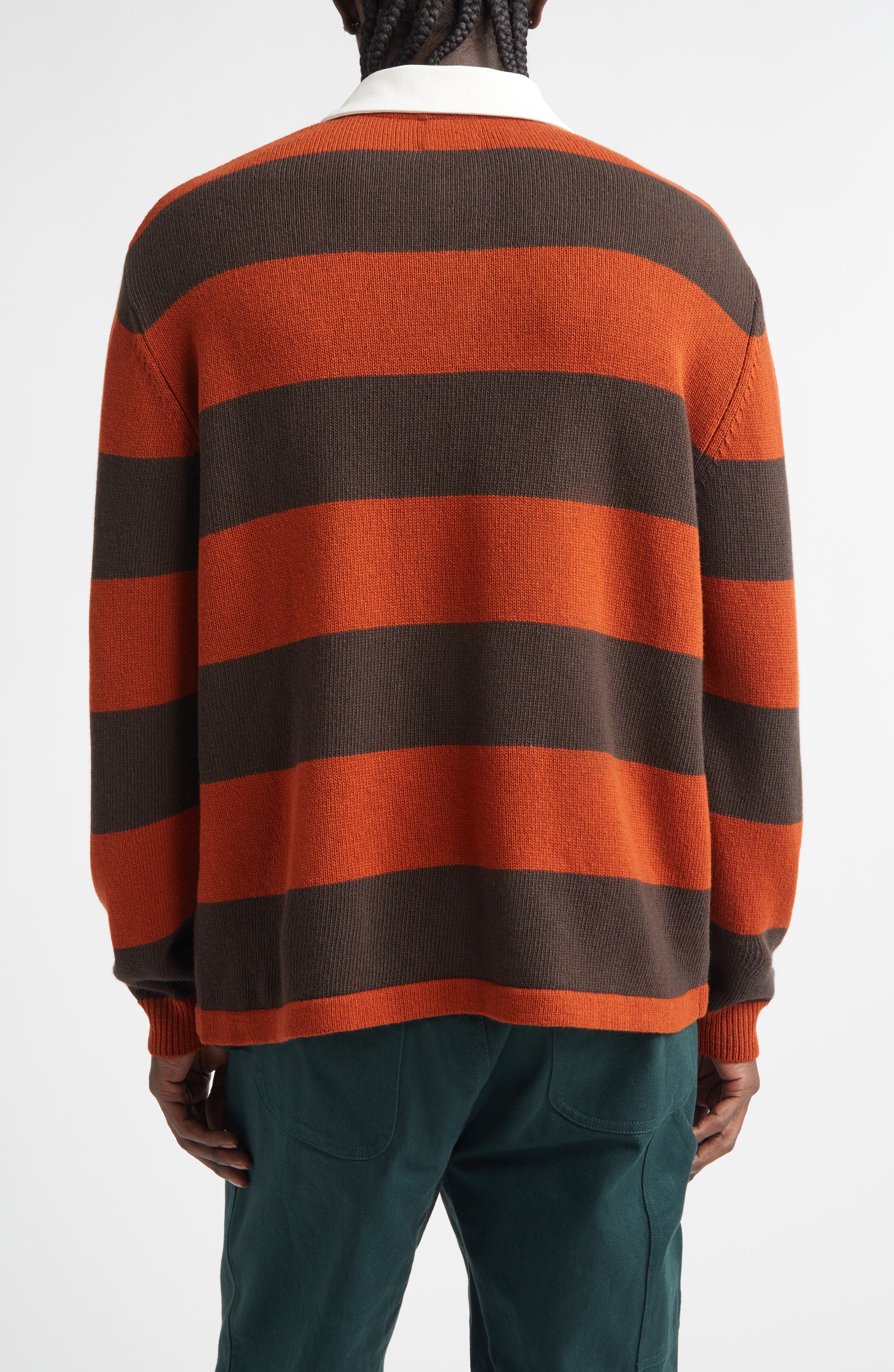 Pine Stripe Wool Rugby Sweater - image 2