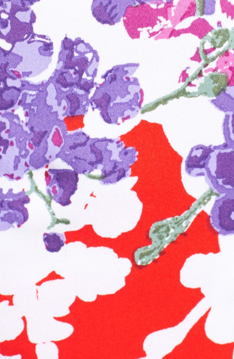 Adrianna Papell Floral Print Cotton Sheath Dress, Alternate, color,