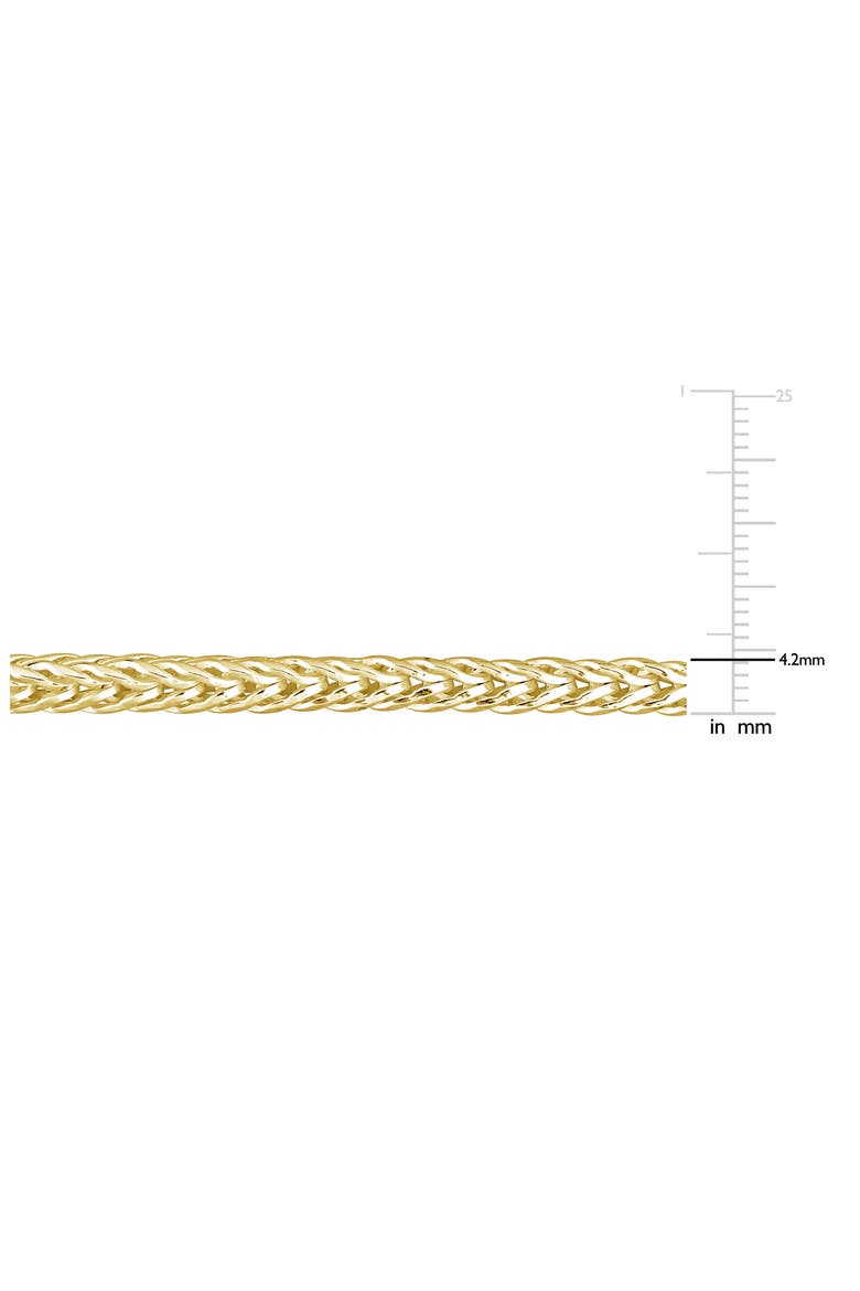 Men's Foxtail Chain Bracelet, Alternate, color, YELLOW