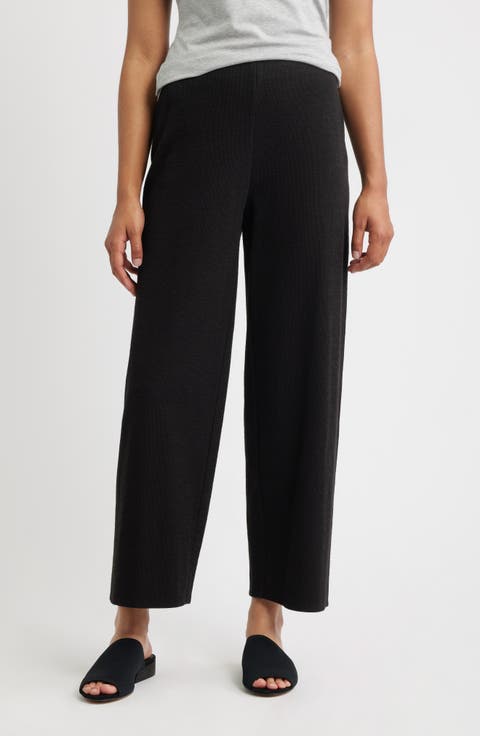 Organic Cotton Ankle Straight Leg Pants