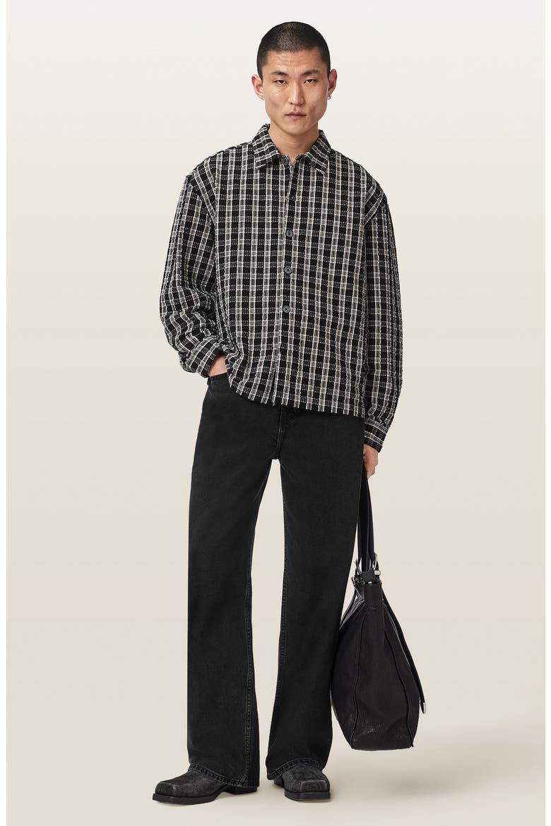 Casbah Relaxed Fit Long Sleeve Shirt, Alternate, color, BLACK