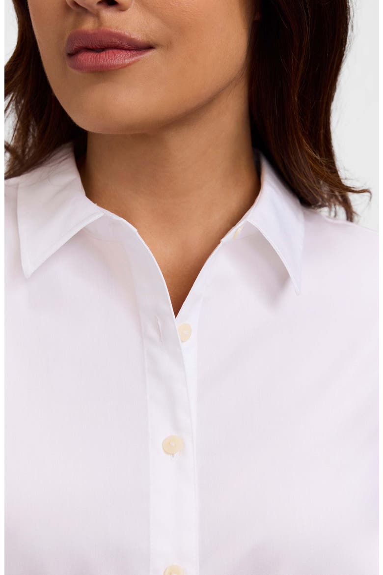 Esther Belted Stripe & Paisley Print Shirtdress, Alternate, color, WHITE MULTI