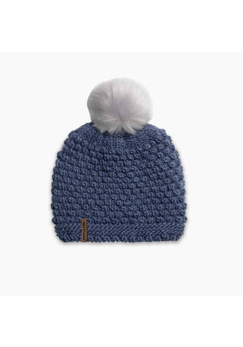 Snowfall Pom Slouch Beanie