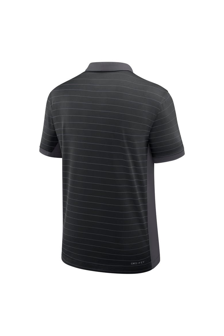 Men's Nike Black Oregon Ducks 2026 Early Season Coaches Sideline Victory Stripe Dri-FIT Polo, Alternate, color, Black