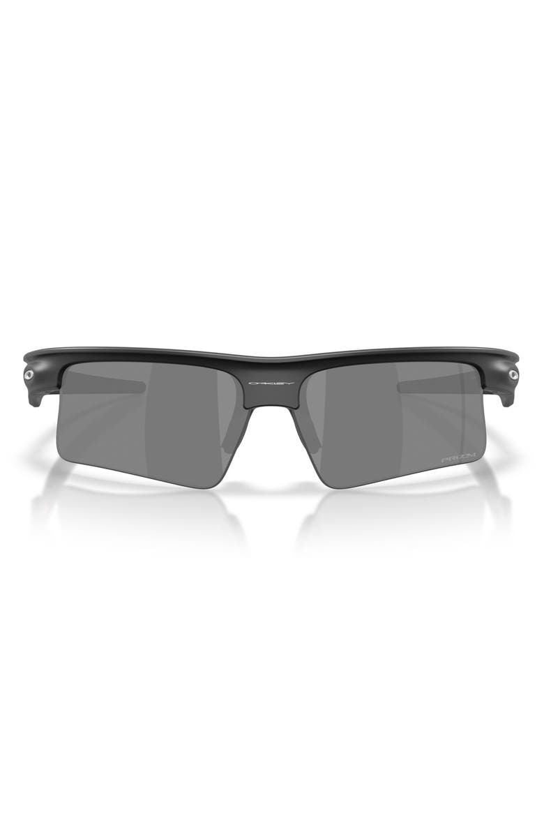 Oakley Bisphaera Speed 68mm Prizm<sup>™</sup> Oversize Rectangular Sunglasses, Main, color, Matte Black / Prizm Black