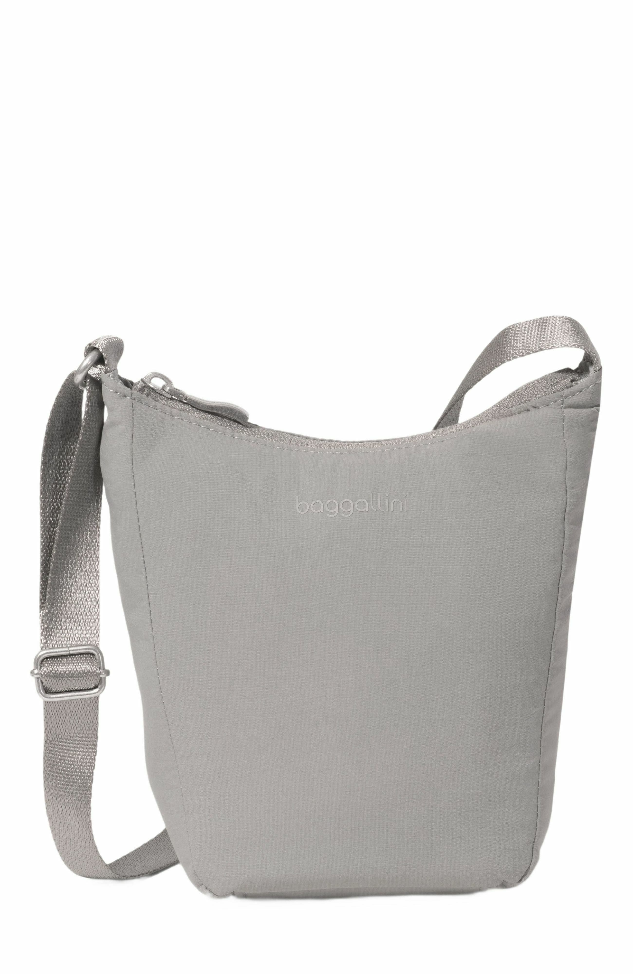 BAGGALLINI Swift Mini Crossbody in B-Lite Silver Sand 