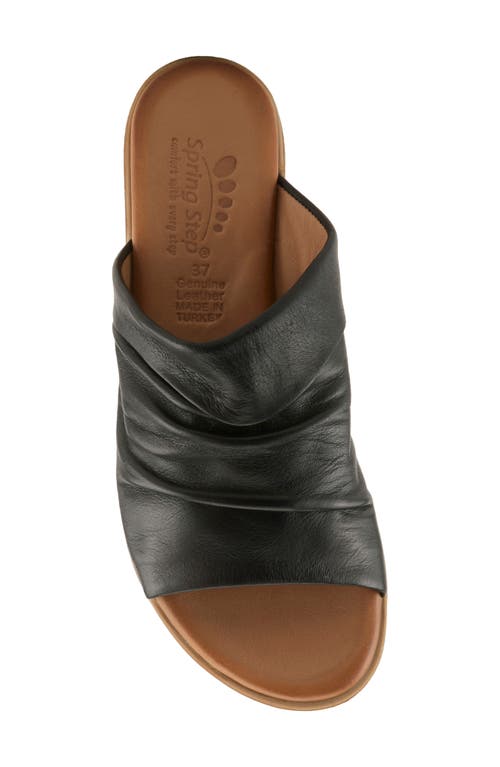 Spring Step Jaleel Slide Sandal In Black