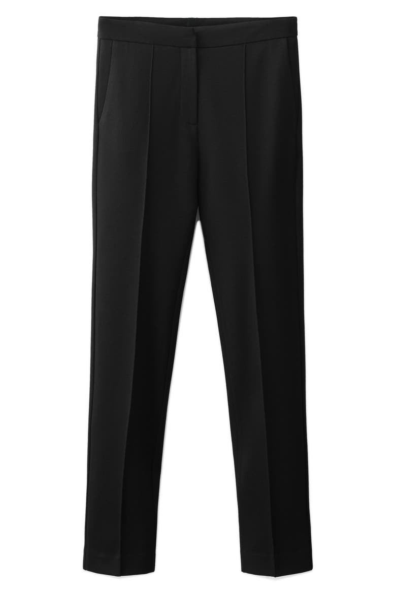 Straight Leg Pants, Alternate, color, BLACK