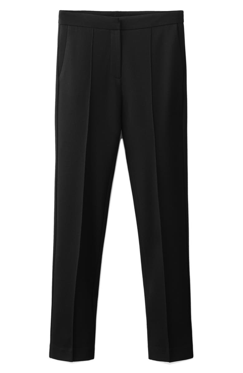MANGO Straight Leg Pants, Alternate, color, Black