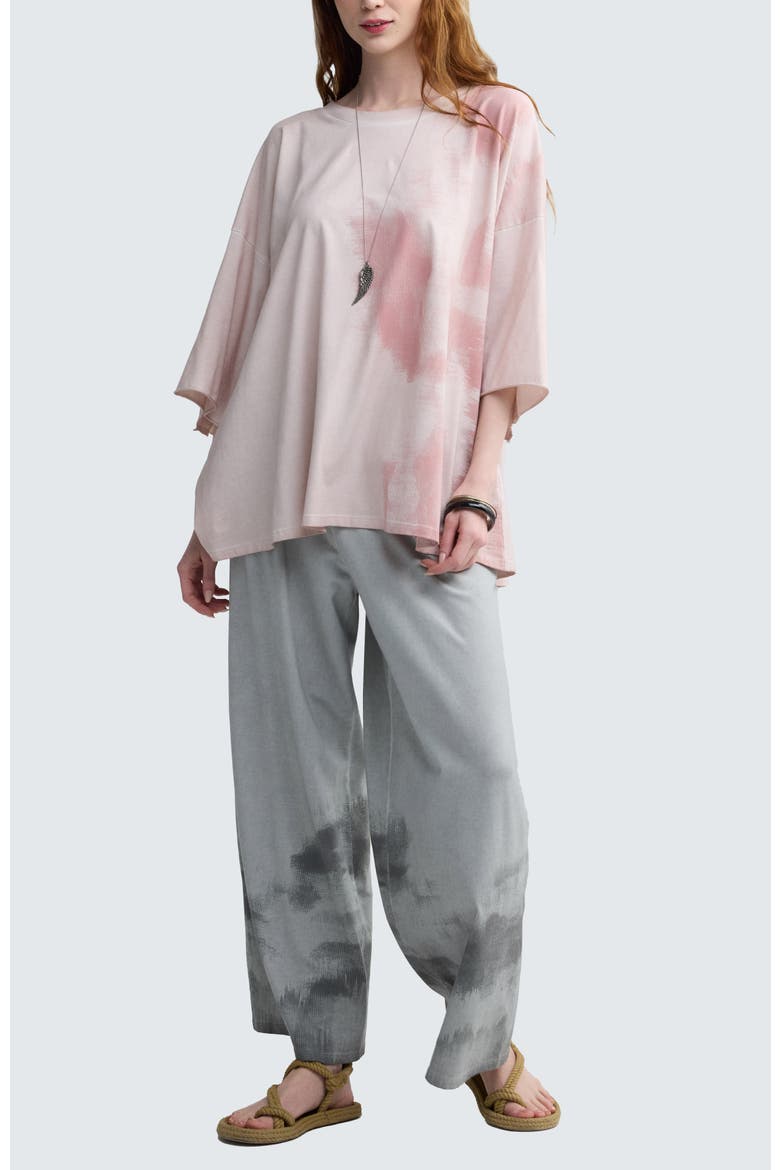 Thalia Garment-Dyed Top, Alternate, color, Rose Quartz