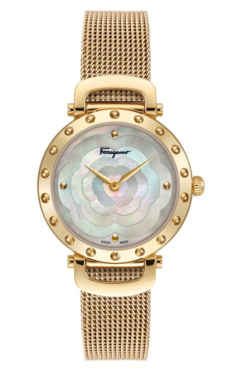 FERRAGAMO Salvatore Ferragamo Style Bracelet Watch, 34mm, Alternate, color,