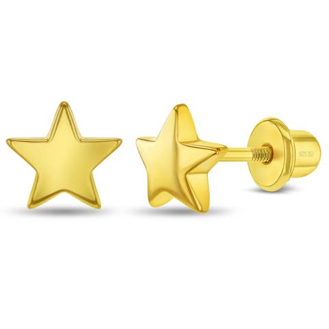 Polished Star Earrings