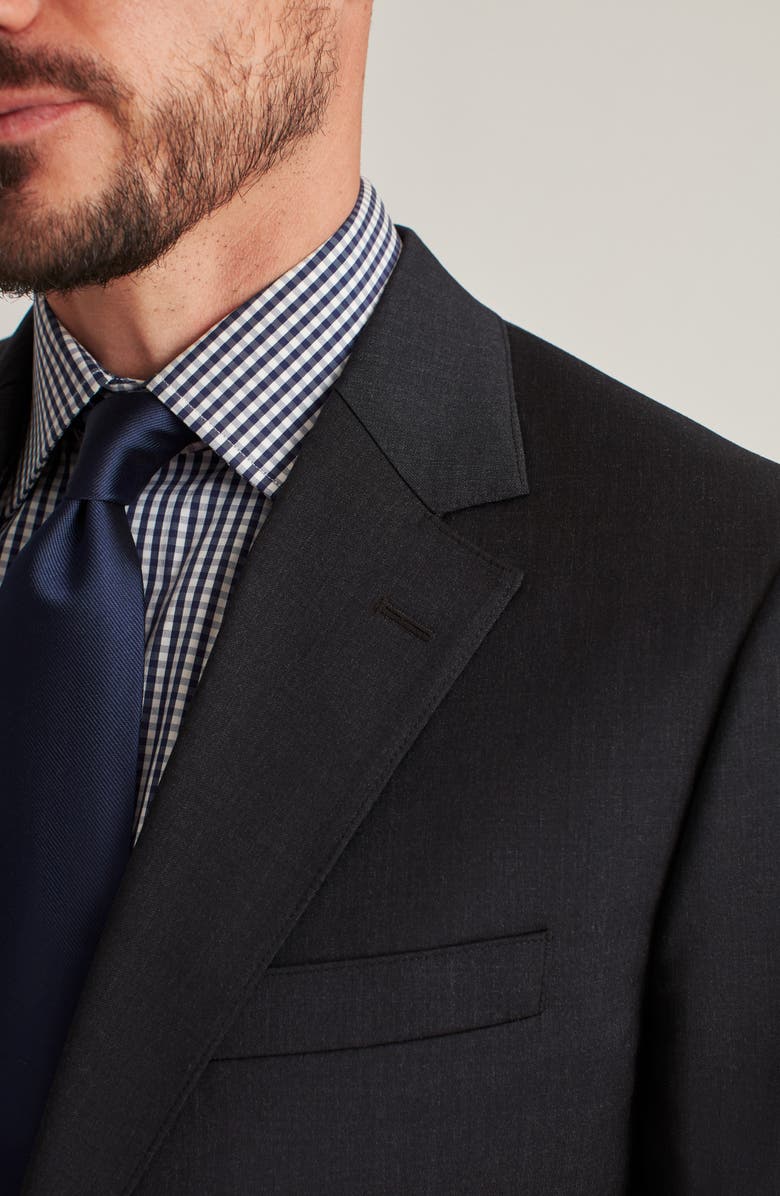 Bonobos Jetsetter Slim Fit Charcoal Grey Stretch Wool Suit Jacket, Alternate, color, Charcoal