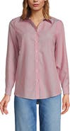 Lands' End Plus Size No Iron Button Front Shirt