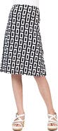 24sevenKid Black and White Knee Length Skirt