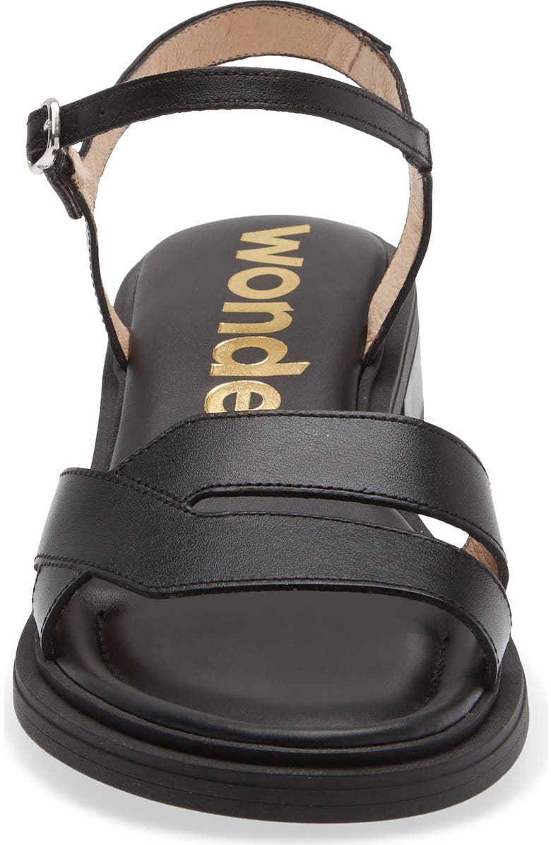 Wonders Ankle Strap Slide Sandal, Alternate, color, Tokat Black