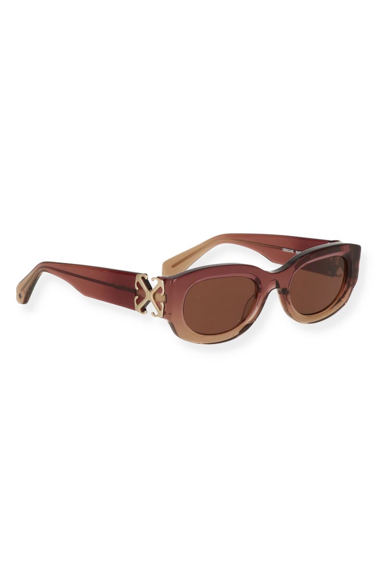 Off-White Palmer 52mm Gradient Cat Eye Sunglasses, Alternate, color, Gradient Burgundynude