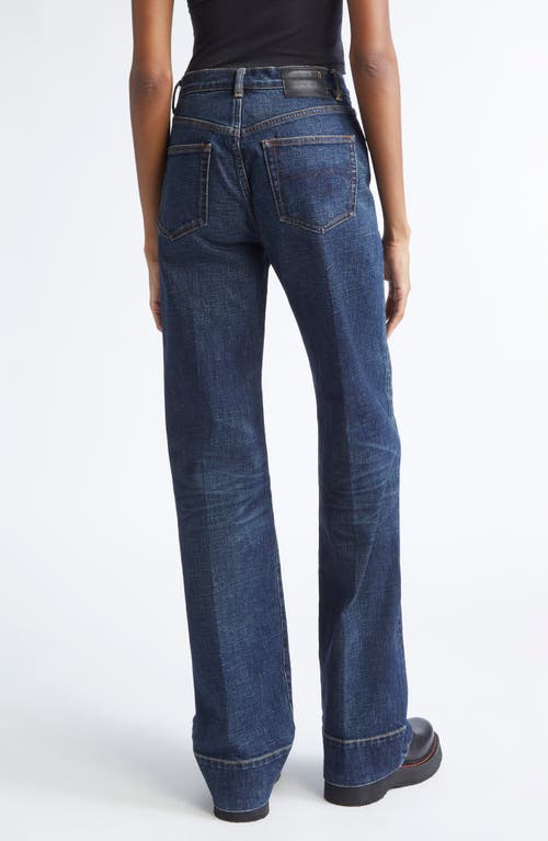 R13 Pauline Jeans Hoyt Blue Stretch In Blue
