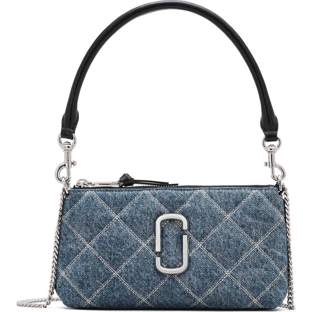 Marc Jacobs Borsa A Spalla The Quilted Denim Snapshot Convertible