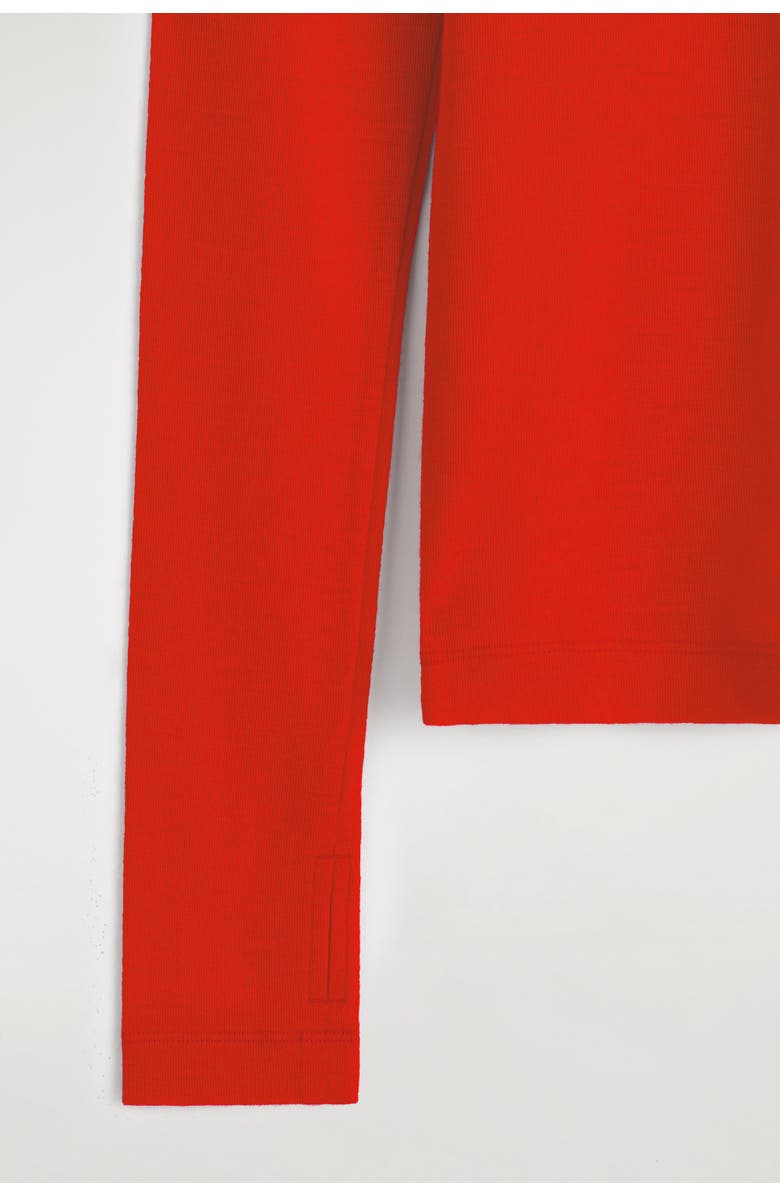 COS Wool Turtleneck Top, Alternate, color, Orange