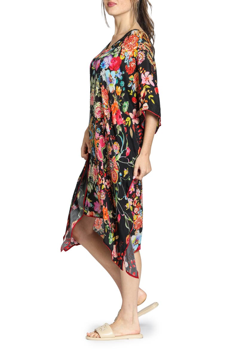 Print Midi Caftan, Alternate, color, BLACK MULTI