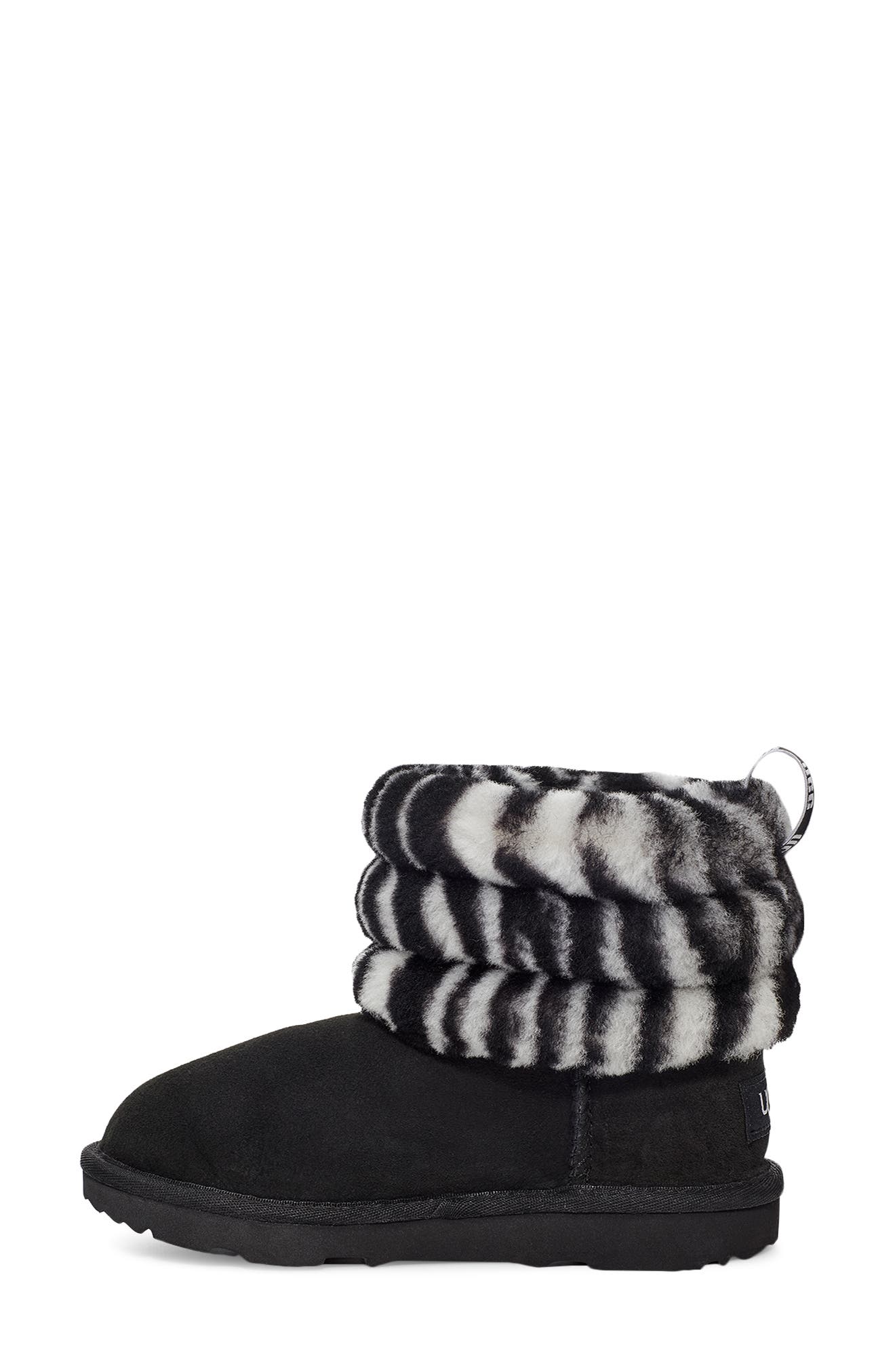 UGG<sup>®</sup> Mini Fluff Genuine Shearling Bootie, Alternate, color, 