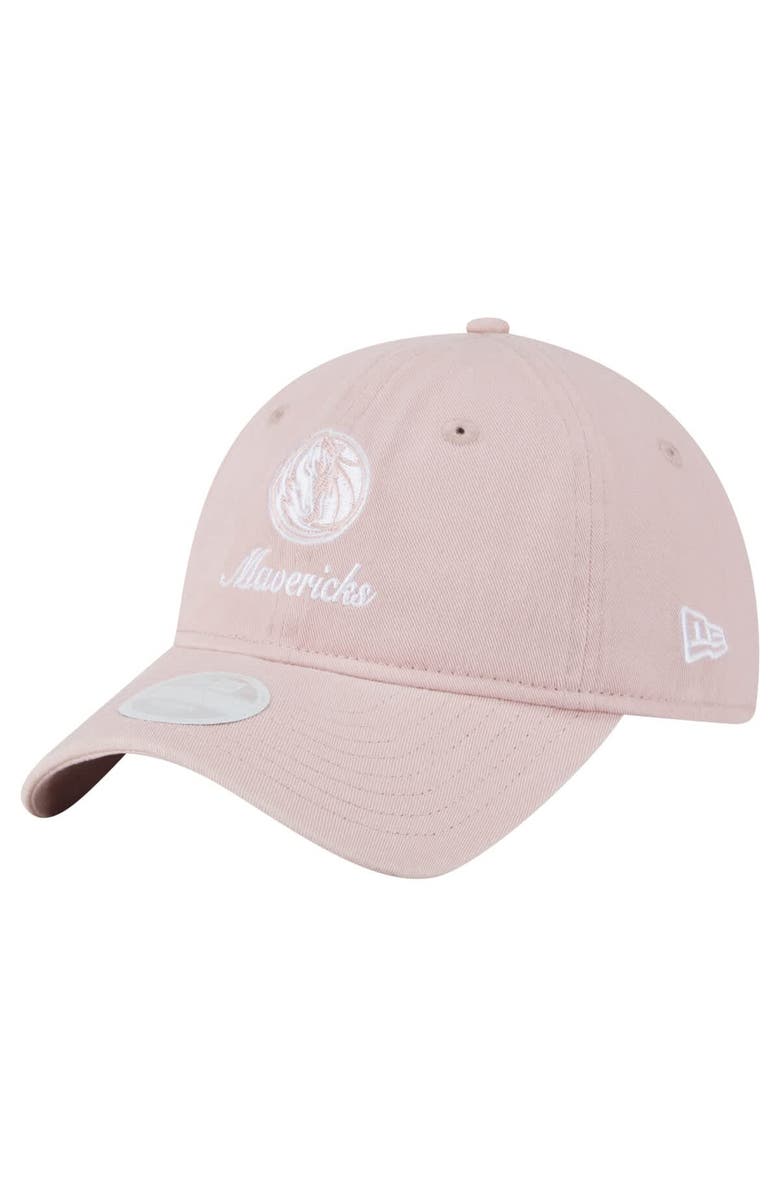New Era Women's New Era Pink Dallas Mavericks Gameday Preppy 9TWENTY Adjustable Hat, Main, color, Pink