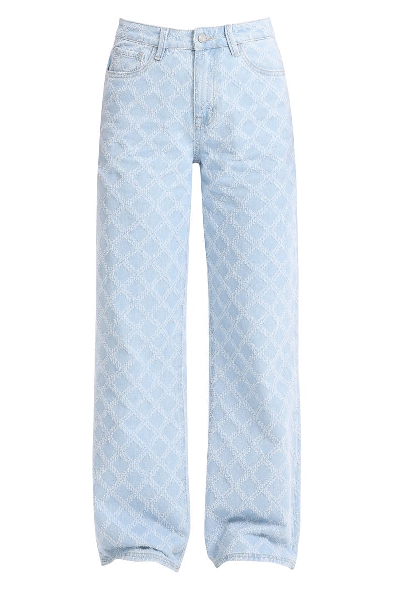 High Waist Straight Leg Jeans, Alternate, color, WAVELET
