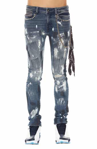 Cult of Individuality Punk Ripped Stretch Super Skinny Jeans