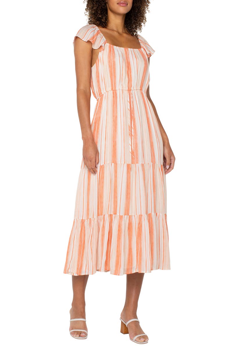 Liverpool Los Angeles Flutter Sleeve Maxi Dress, Alternate, color, 