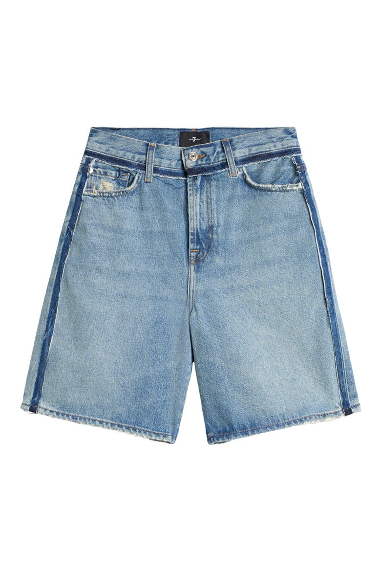 Lola Long Denim Shorts, Alternate, color, SAPPHIRE DUST