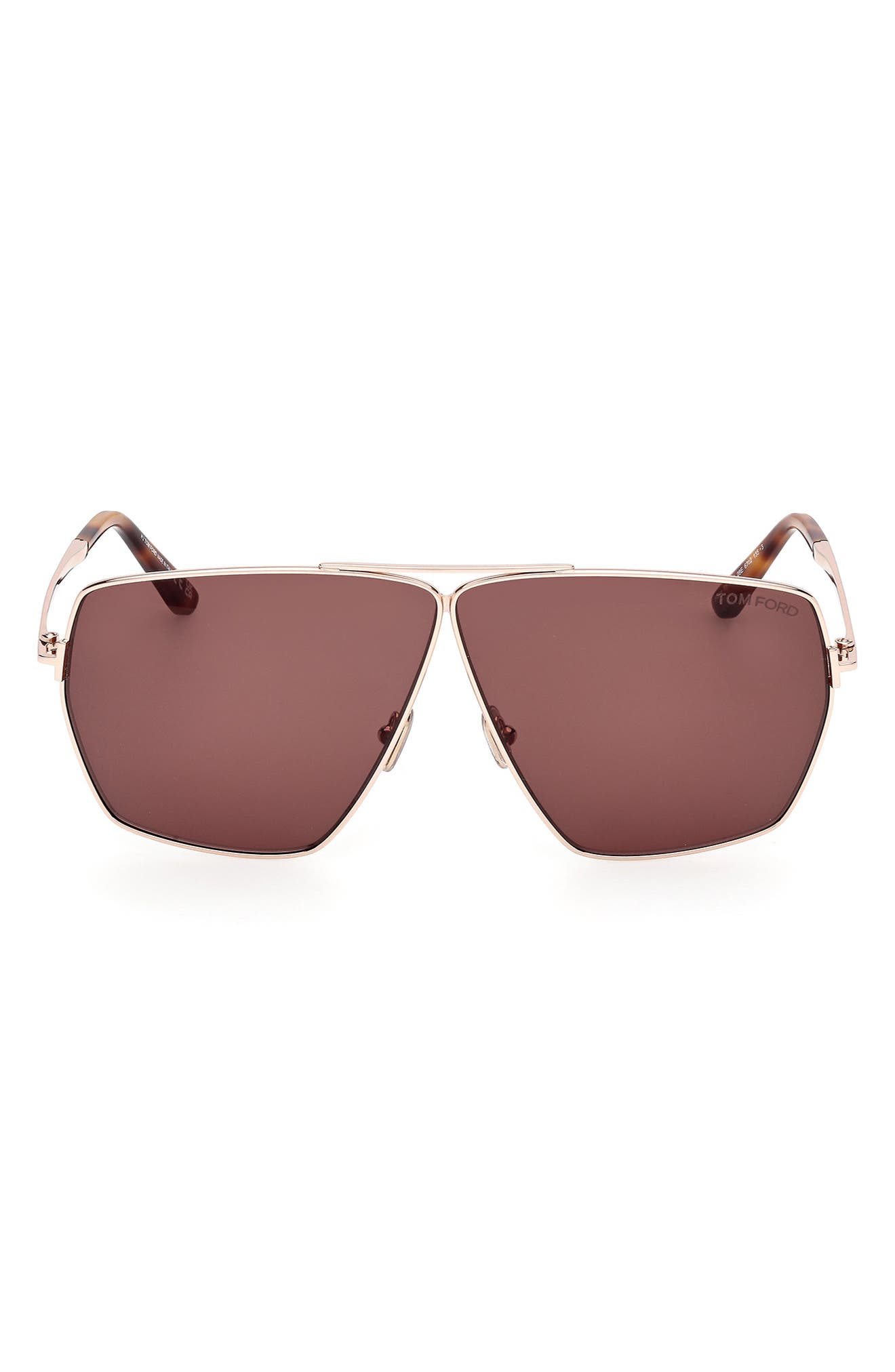 TOM FORD Stella 67mm Oversize Navigator Sunglasses