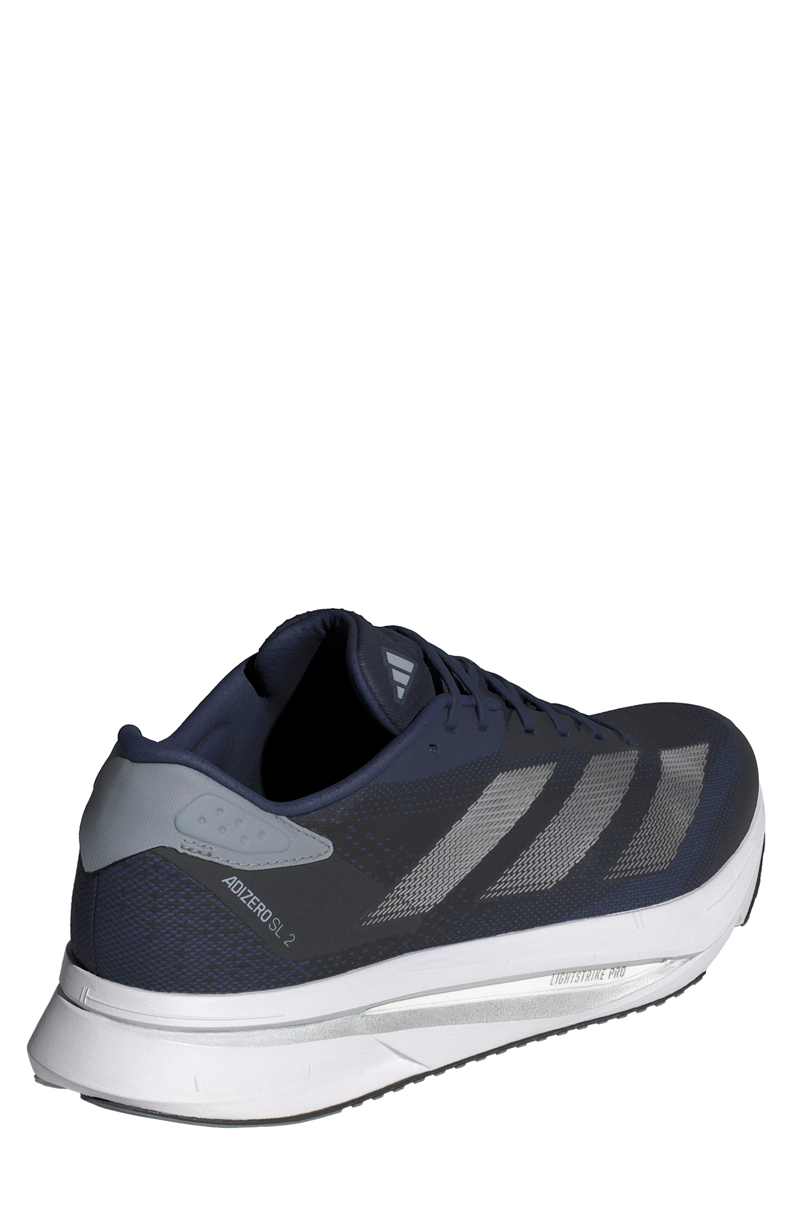 adidas Adizero SL2 Running Shoe, Alternate, color, Dark Blue/ Silver/ Halo Silver