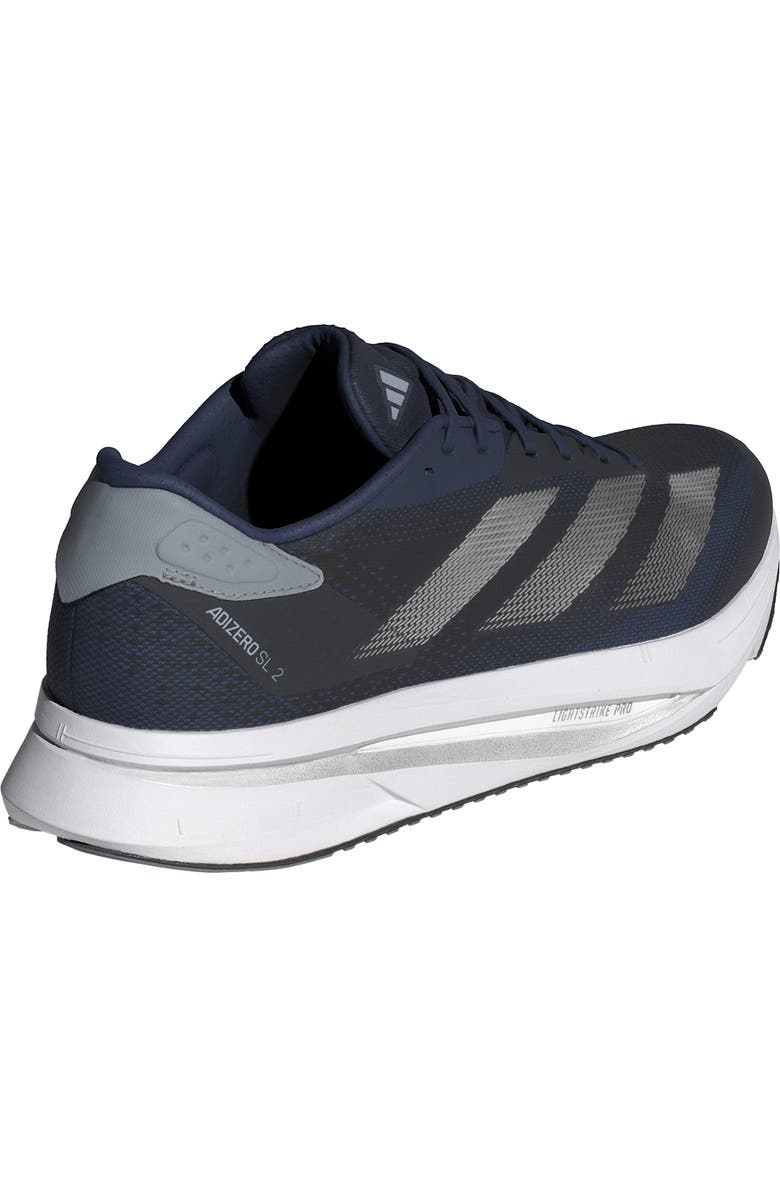 adidas Adizero SL2 Running Shoe, Alternate, color, Dark Blue/ Silver/ Halo Silver