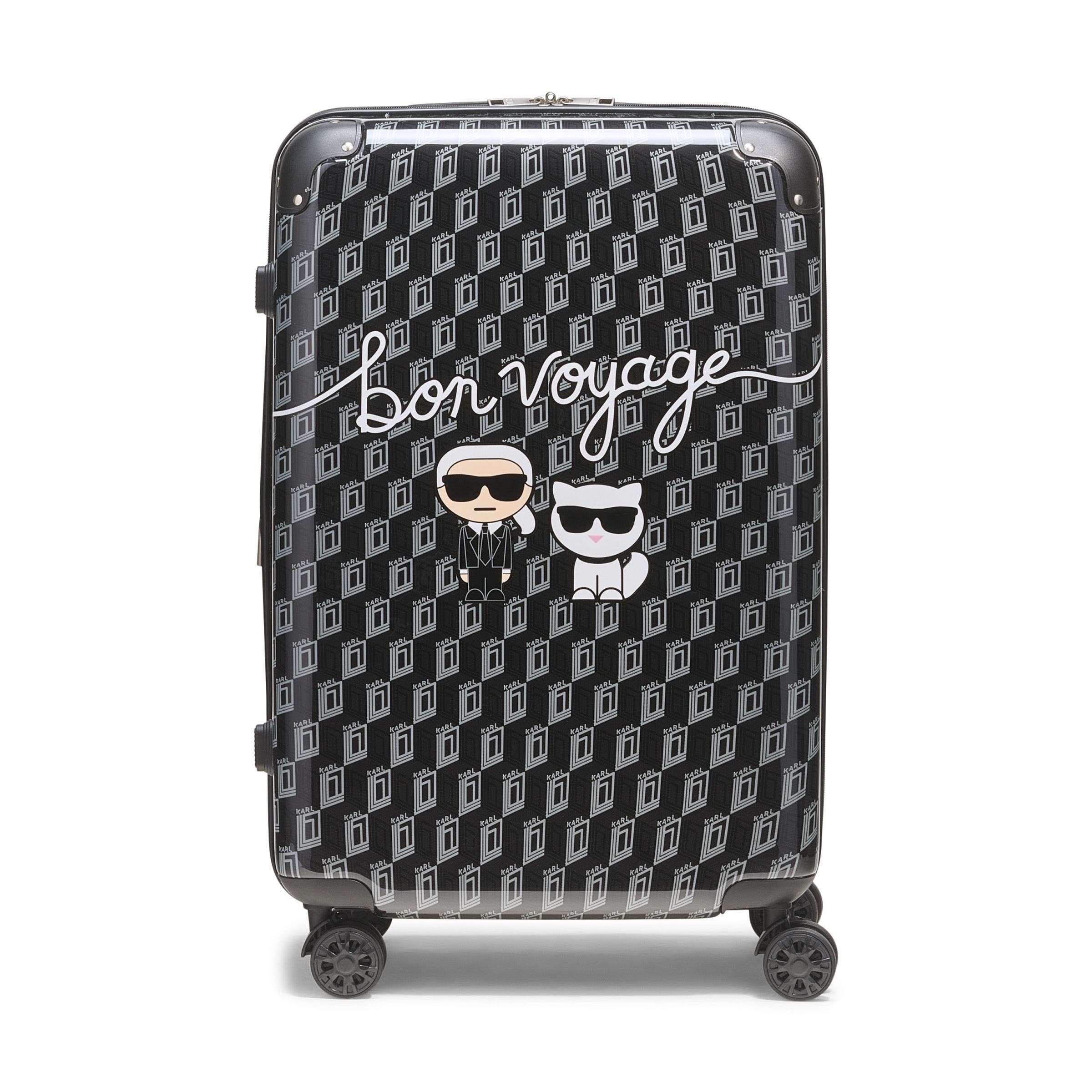 KARL LAGERFELD Bon Voyage Upright Suitcase, Main, color, 