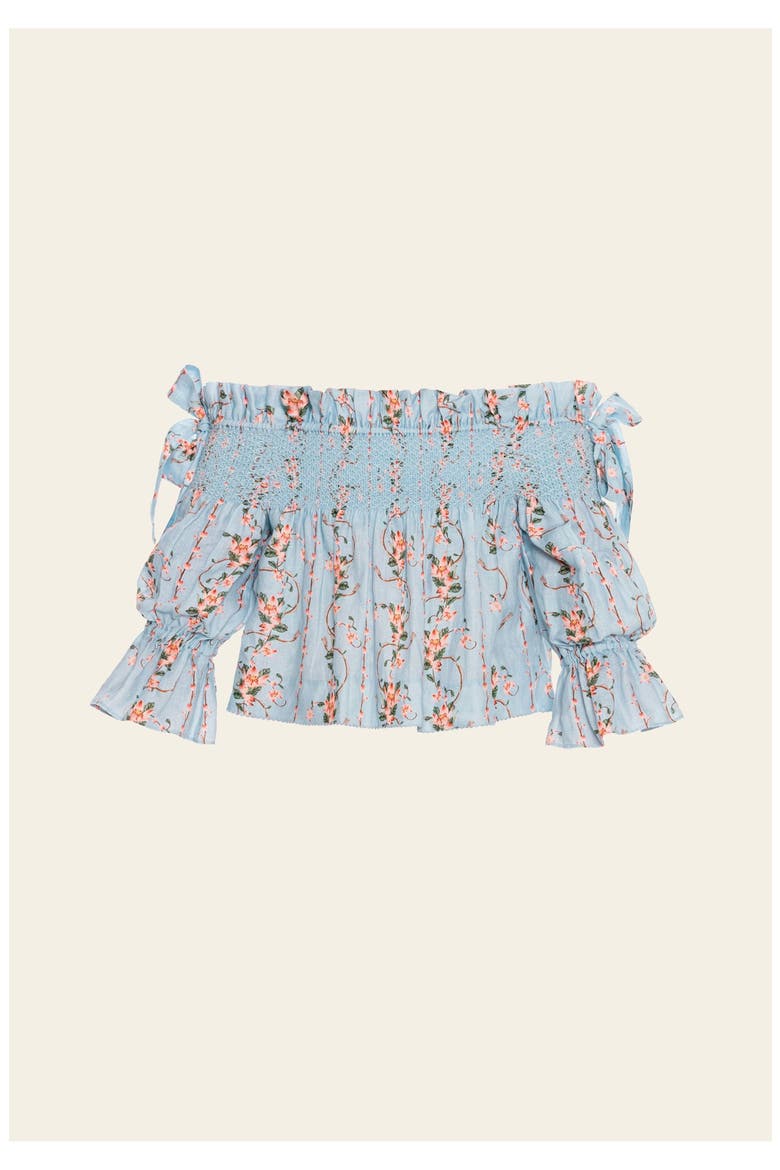 Isla Navegante Blouse, Main, color, Blue