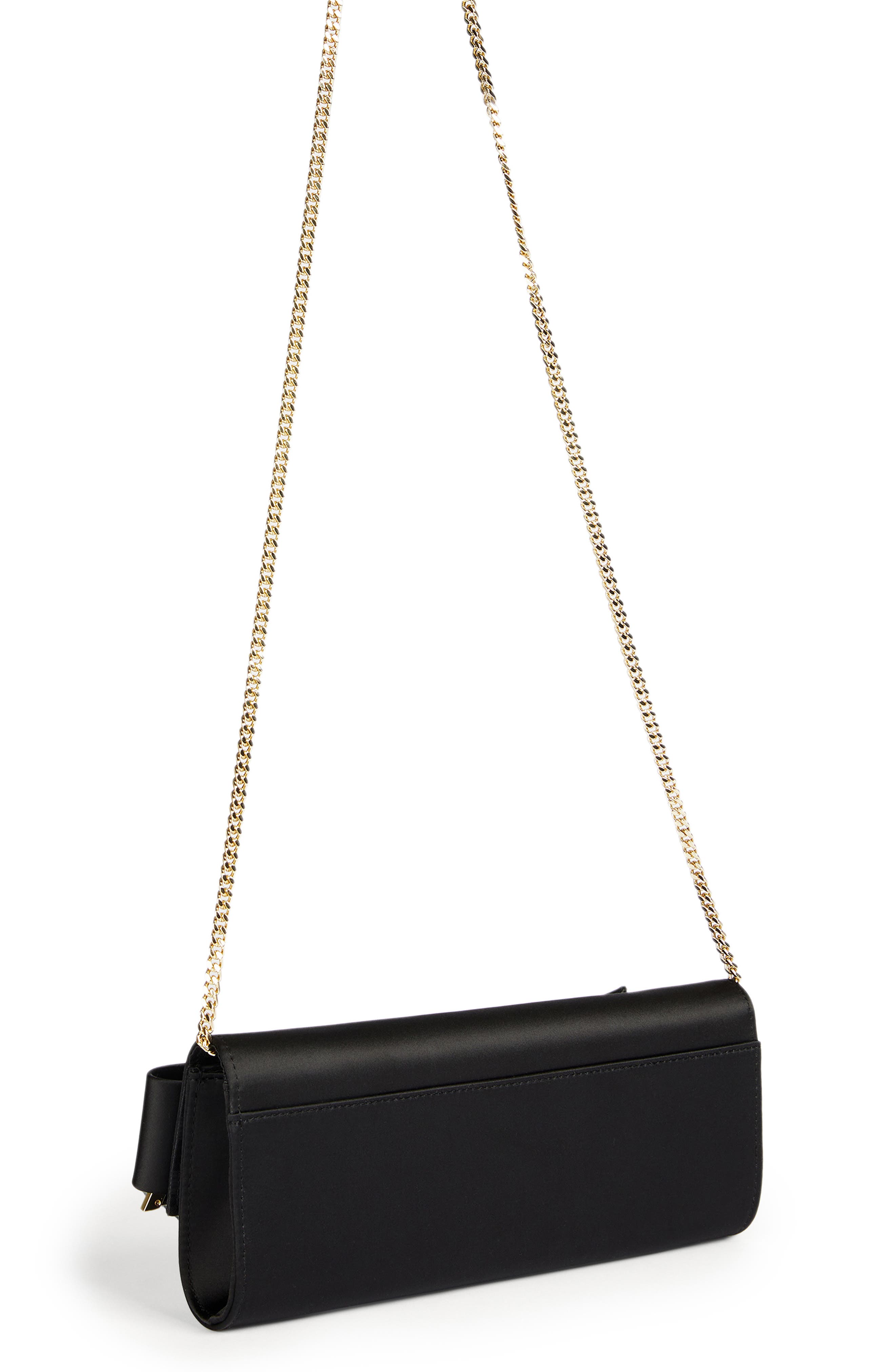 Ted Baker London Bow Crossbody Bag, Alternate, color, Black