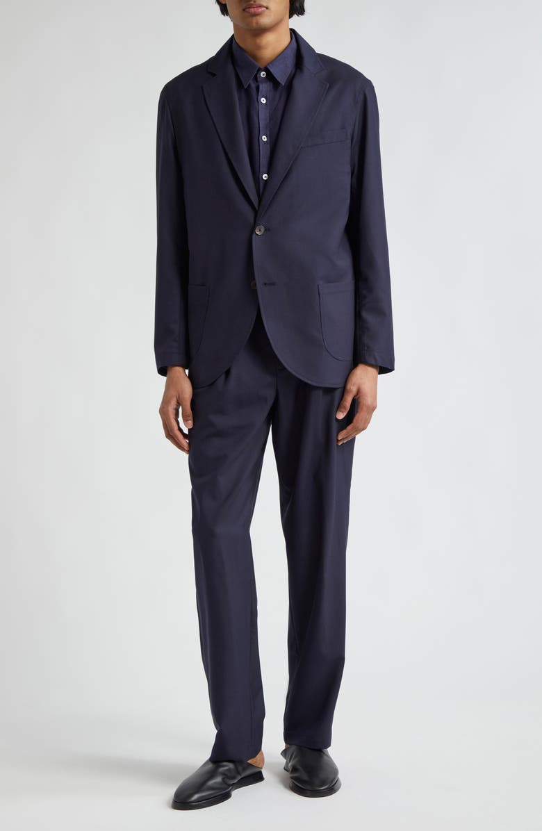 De Bonne Facture Essential Super 130s Wool Sport Coat, Alternate, color, Navy