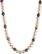 Lauren Ralph Lauren Tortoise Bead Collar Necklace
