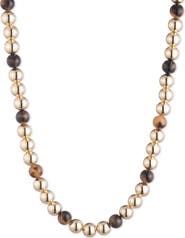 Lauren Ralph Lauren Tortoise Bead Collar Necklace