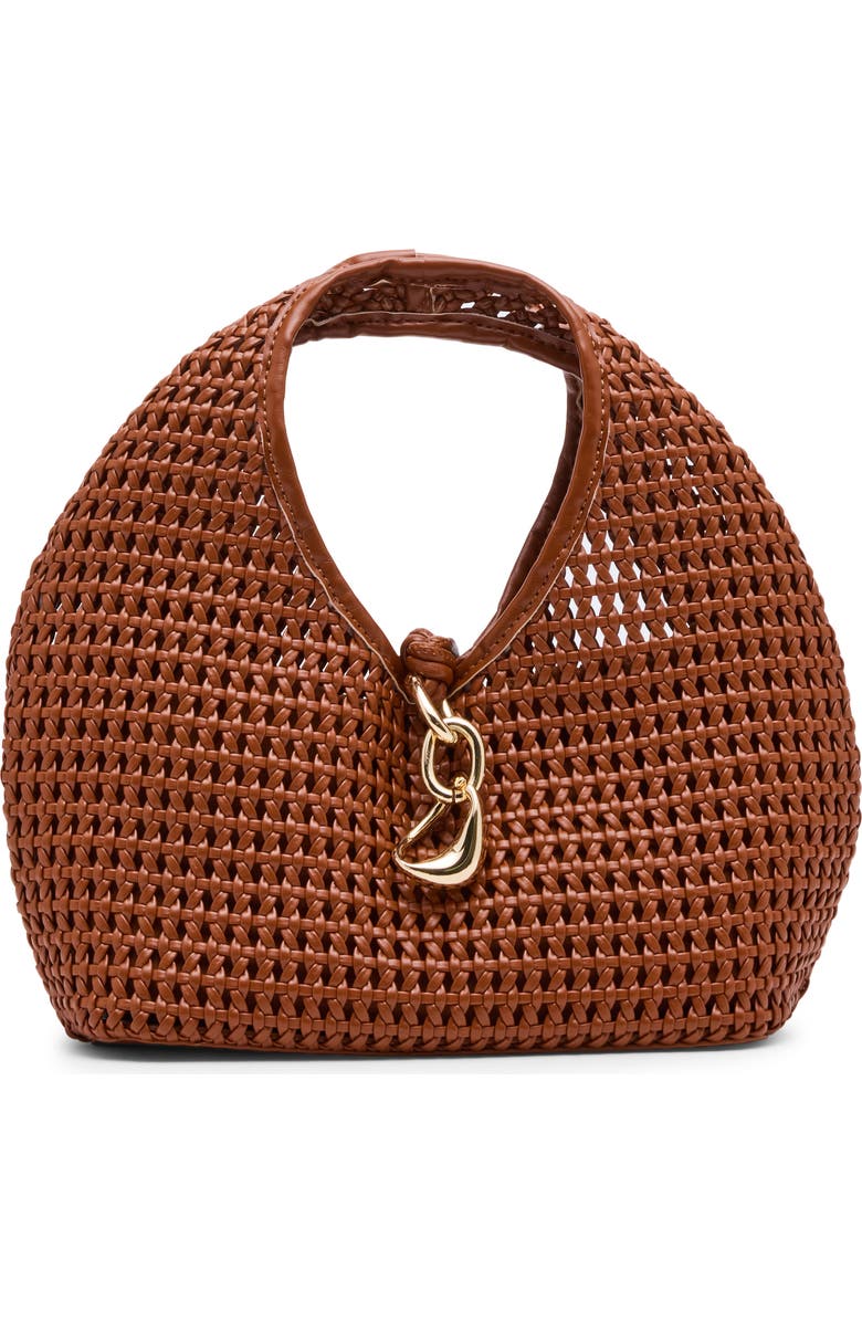 Dolce Vita Dahlia Woven Handbag, Main, color, Cognac