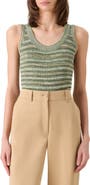 Akris punto Space Dye Merino Wool Rib Sweater Tank