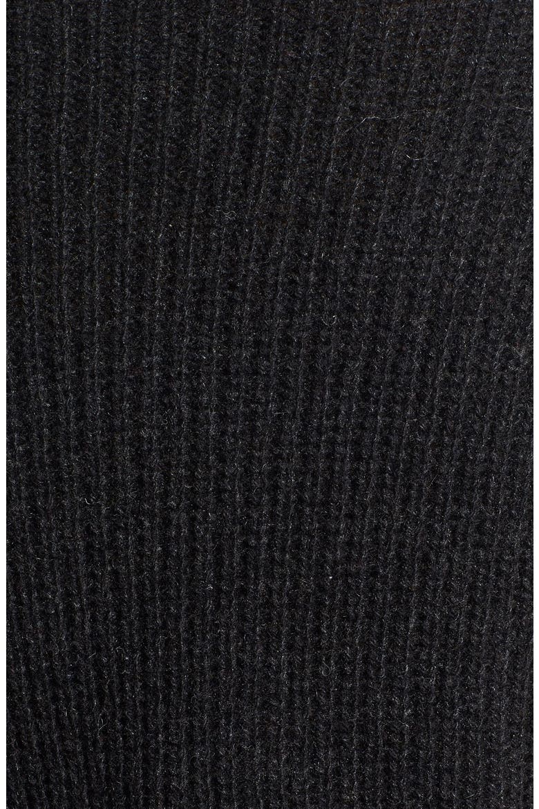 Yak & Merino Cowl Neck Sweater, Alternate, color, CHARCOAL