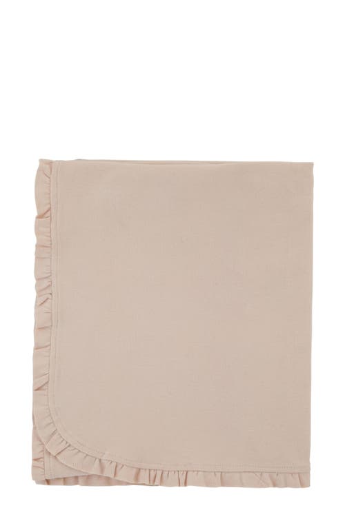 Noggiwear Side Ruffle Blanket In Pale Pink