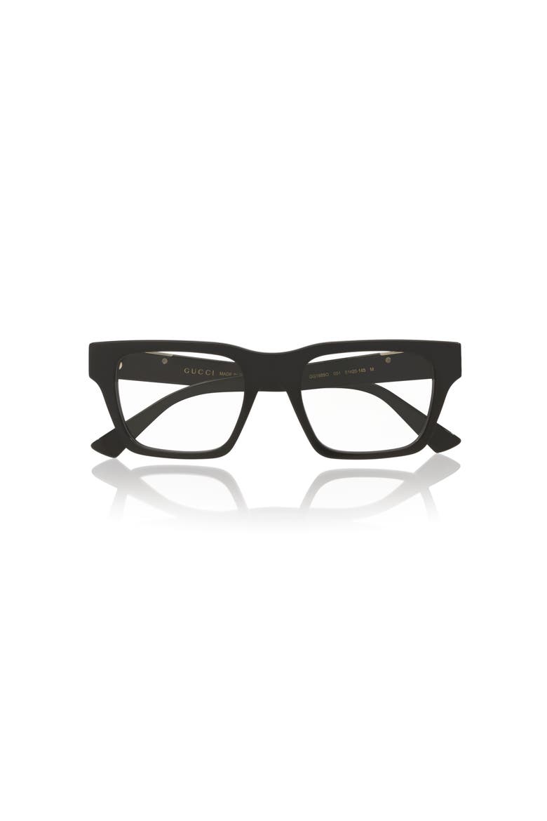 51mm Rectangle optical glasses, Alternate, color, Black