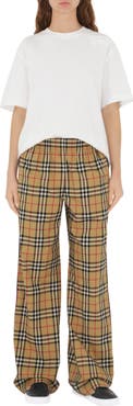 Burberry Check Cotton Trousers